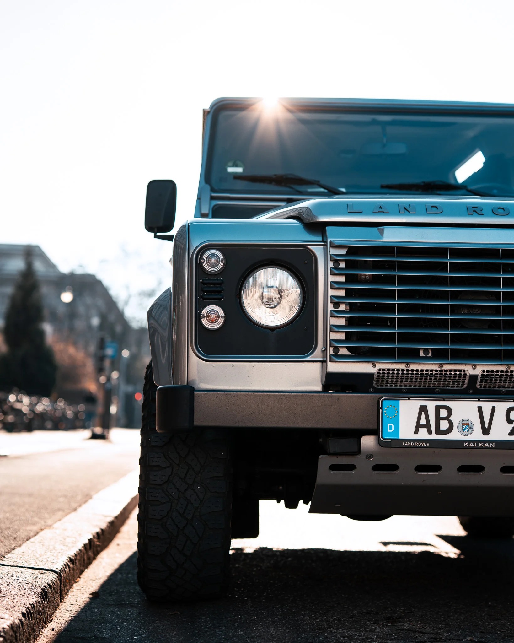 Car photography Kempten – vehicle on mountain road