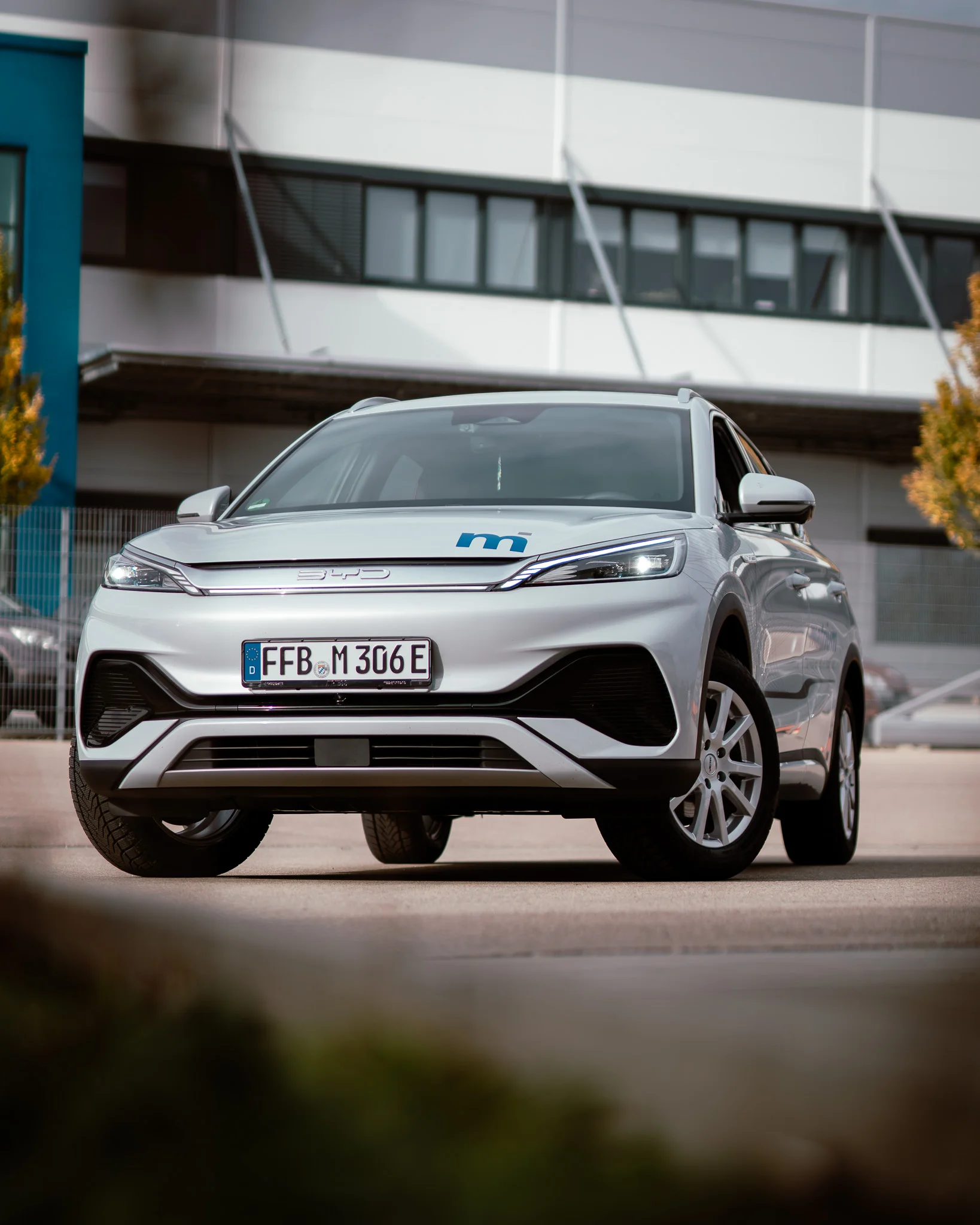 Car photography Allgäu – vehicle on winding road